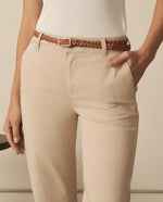 Pantalón elegante bota recta para mujer - Beige