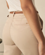 Pantalón elegante bota recta para mujer - Beige