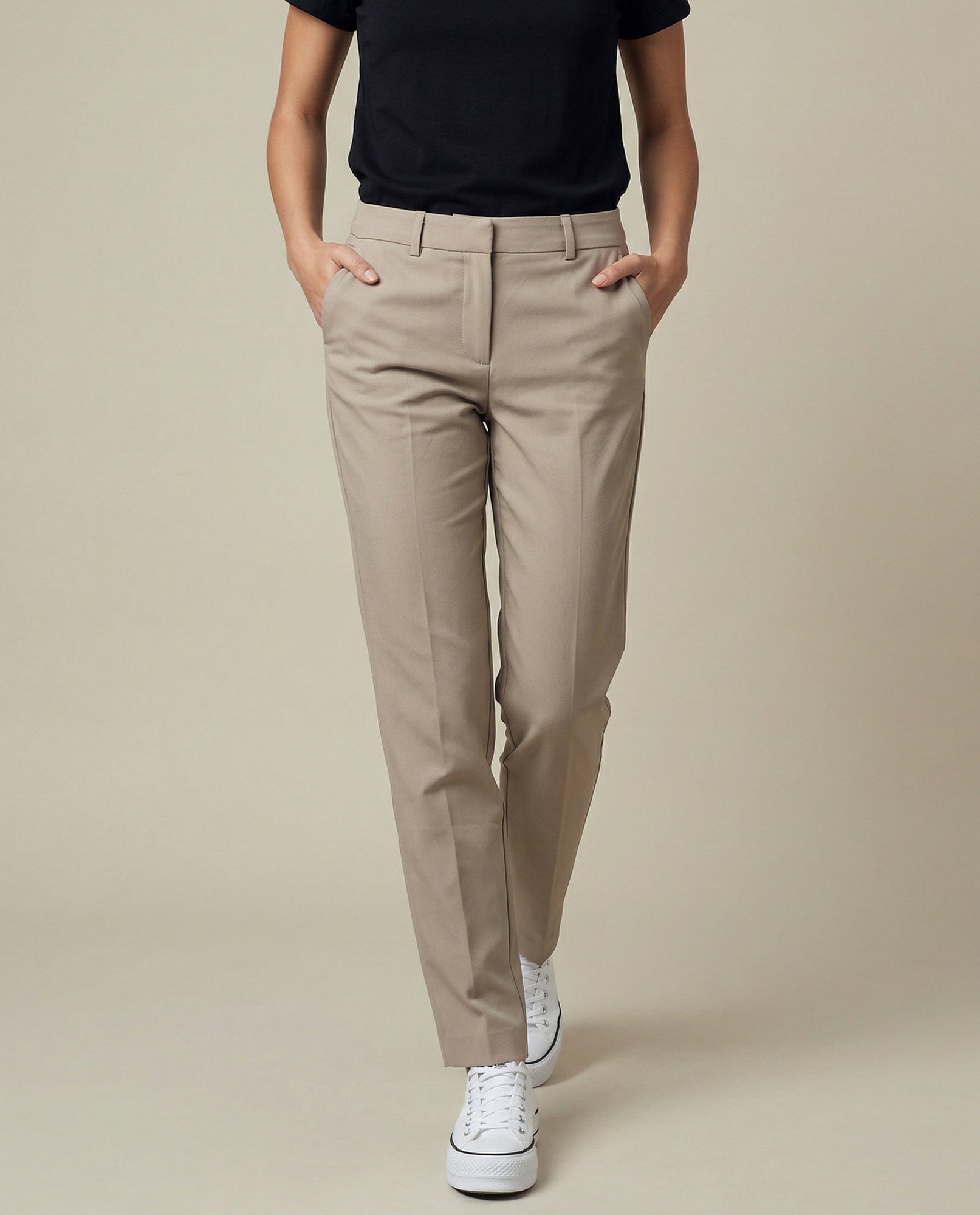 Pantalón chino tobillero silueta recta - Beige 34_130G913_BEI160806_3