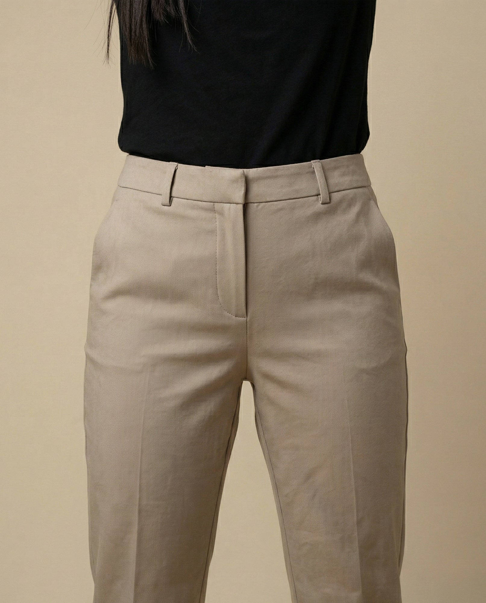 Pantalón chino tobillero silueta recta - Beige 34_130G913_BEI160806_4