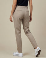 Pantalón chino tobillero silueta recta - Beige