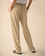 Pantalón elegante ajustable con cordón para mujer - Gris