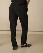 Pantalón elegante ajustable con cordón para mujer - Negro