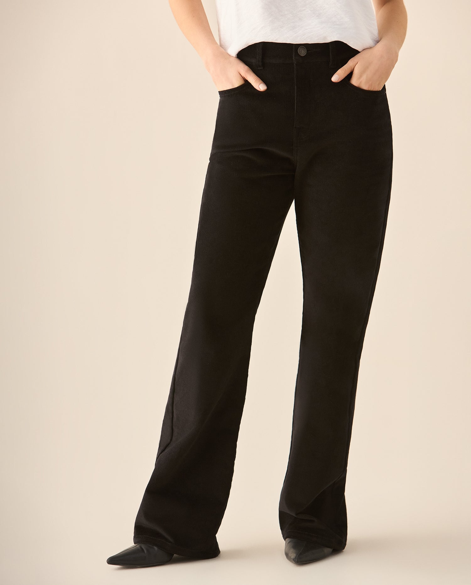 Pantalón Pana Boot Cut - Negro