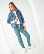 Pantalón tipo chino para mujer - Verde