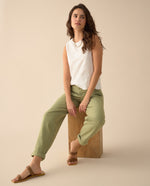 Pantalón Mom fit para mujer - Verde