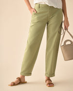 Pantalón Mom fit para mujer - Verde