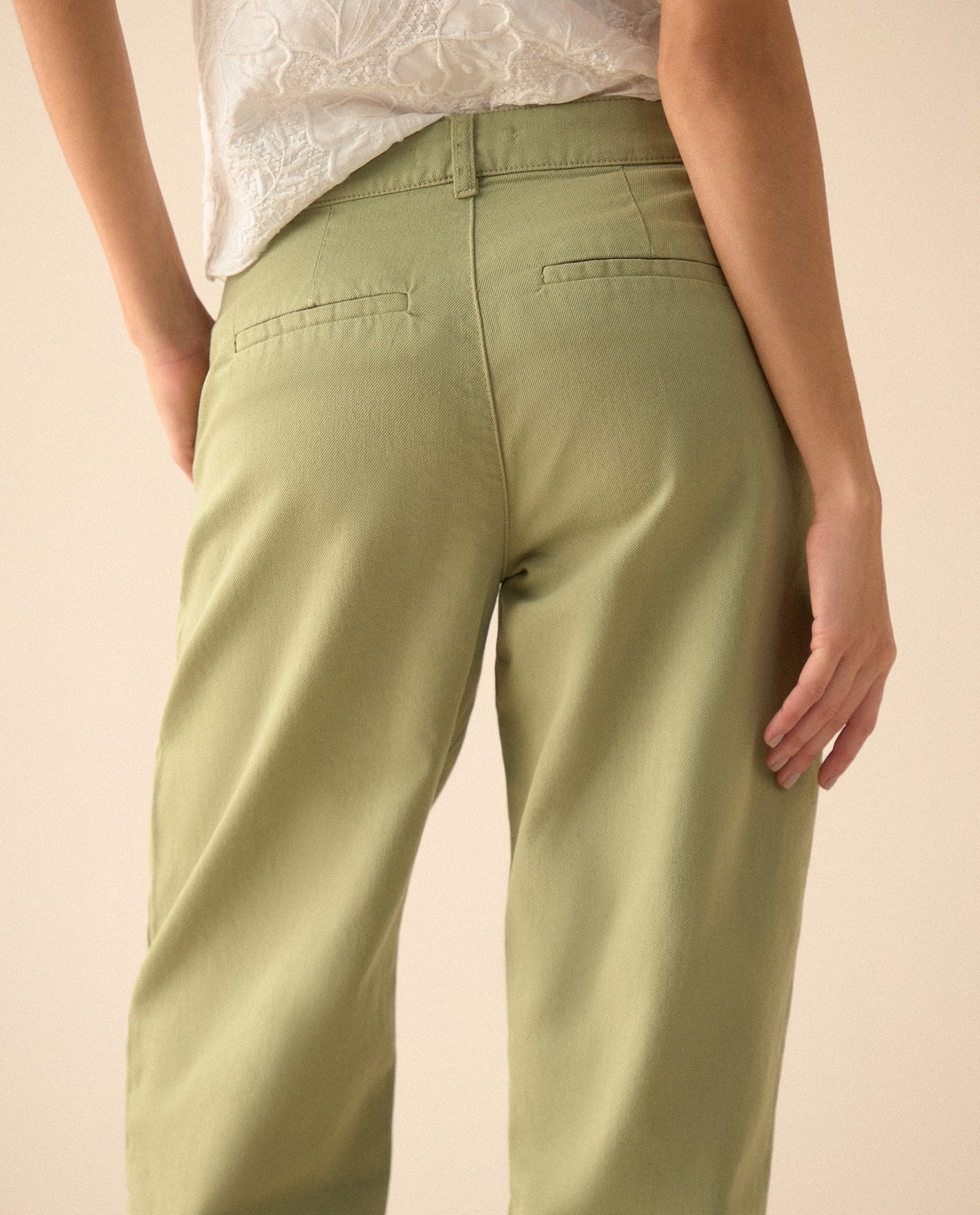 Pantalón Mom fit para mujer - Verde