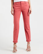 Pantalón con bolsillos diagonales para mujer - Rosa