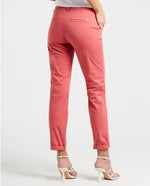 Pantalón con bolsillos diagonales para mujer - Rosa
