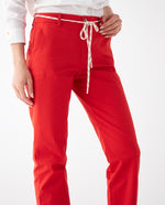 Pantalón con cinturón para mujer - Naranja