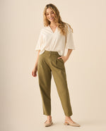 Pantalón bota recta para mujer - Verde
