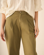 Pantalón bota recta para mujer - Verde