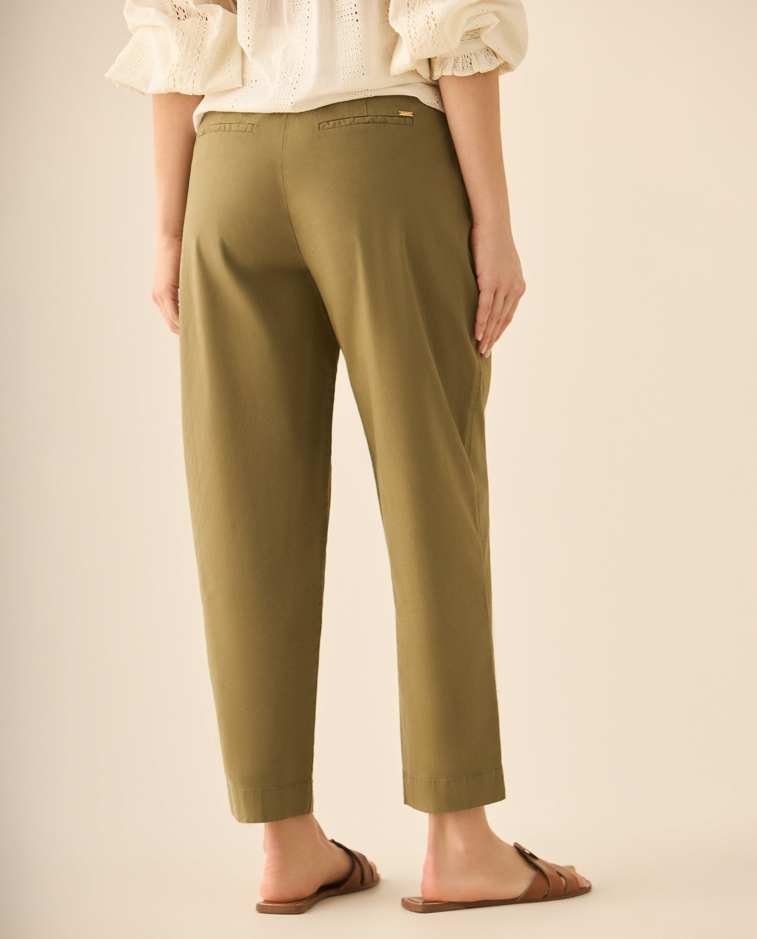 Pantalón bota recta para mujer - Verde
