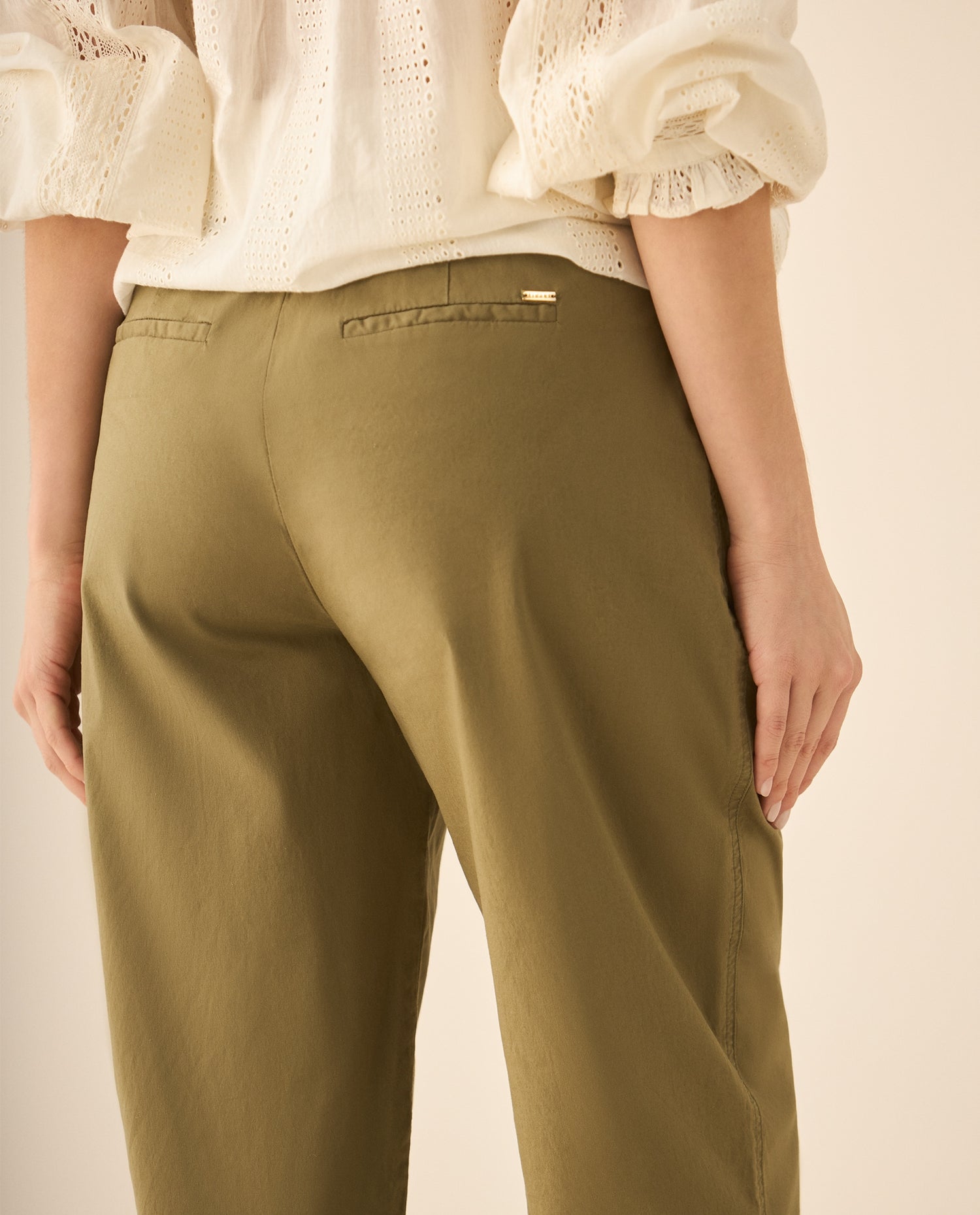 Pantalón bota recta para mujer - Verde