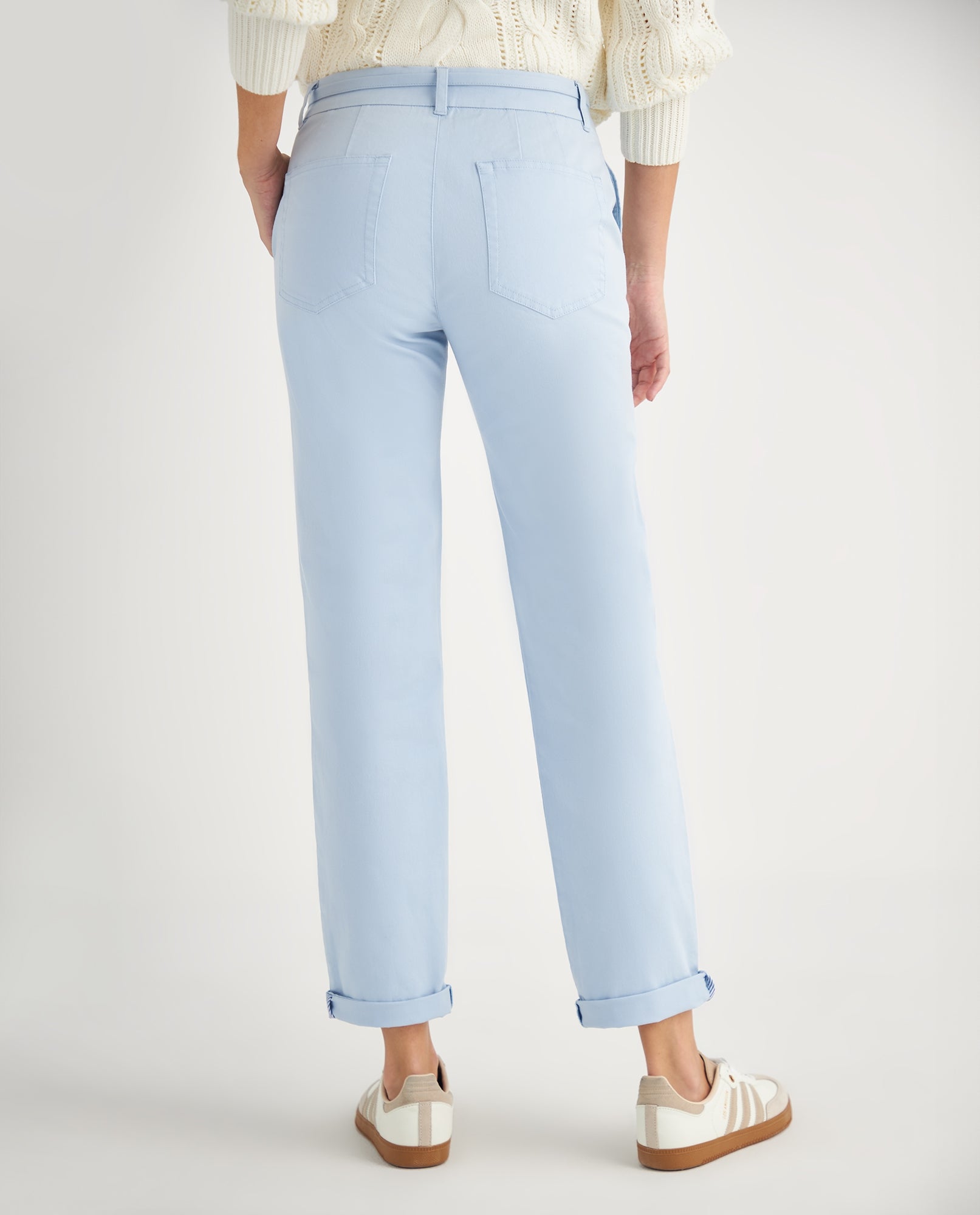 Pantalón de silueta ajustada para mujer - Azul 34_139F002_AZU144123_4