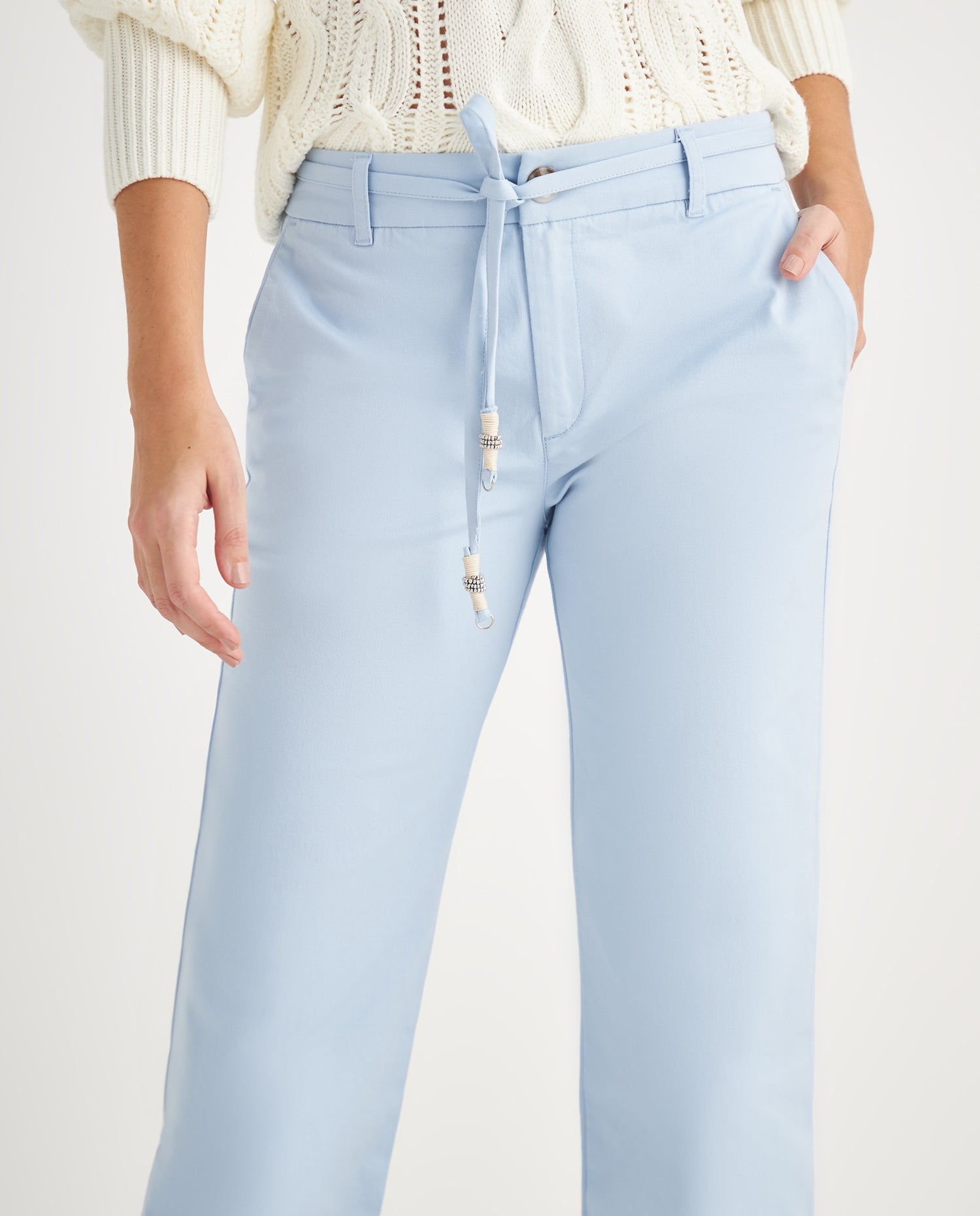 Pantalón de silueta ajustada para mujer - Azul