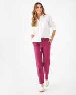 Pantalón de silueta ajustada para mujer - Morado