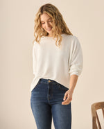 Suéter tejido para mujer - Crudo
