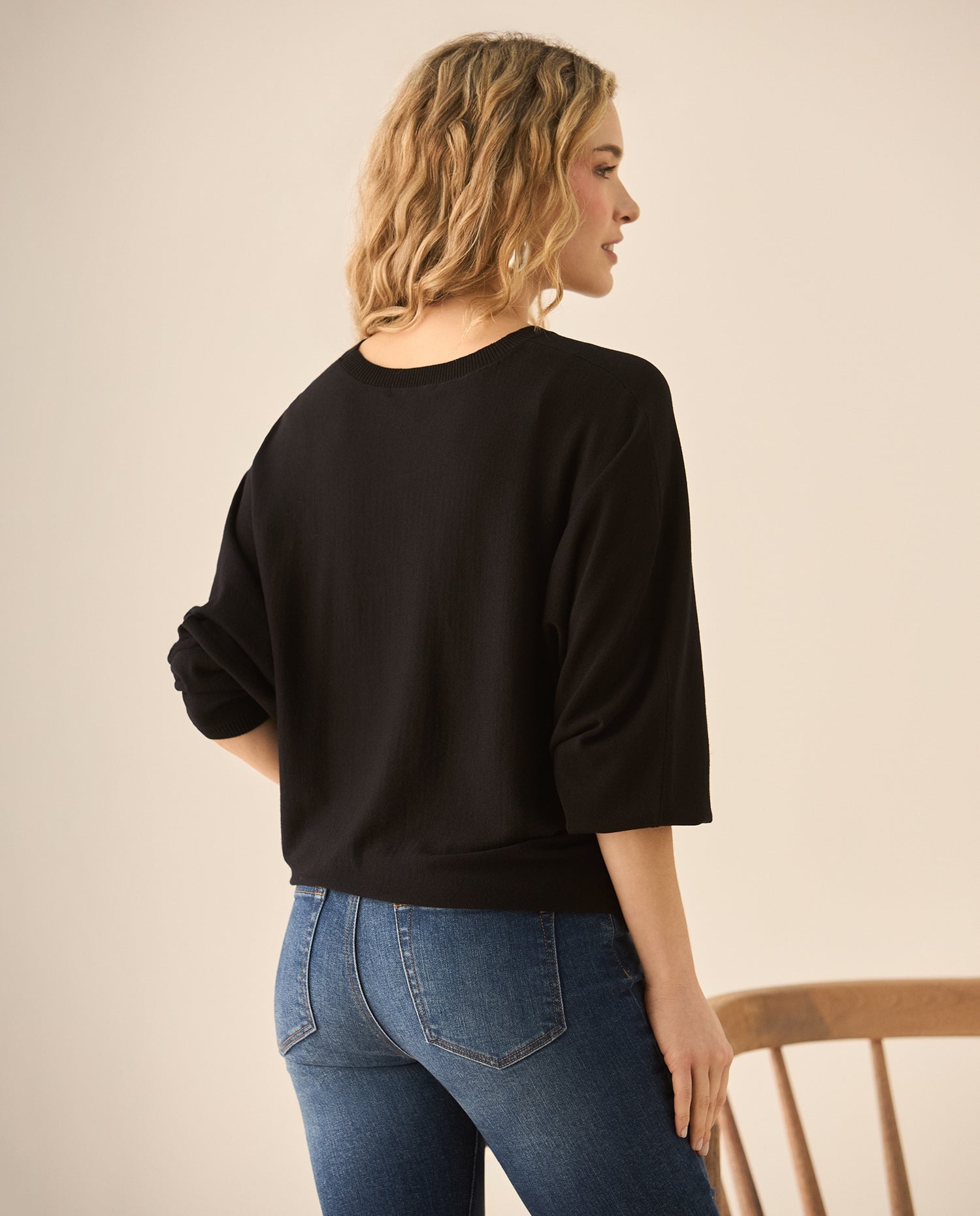 Suéter tejido para mujer - Negro
