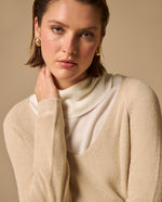 Suéter con Brillo Discreto - Beige