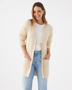 Cárdigan tejido para mujer - Beige