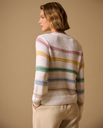 Suéter Rayas Caladas Multicolor - Crudo