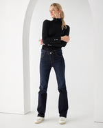 Jean Straight oscuro para mujer - Azul