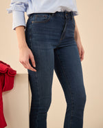 Jean slim tono oscuro para mujer - Azul