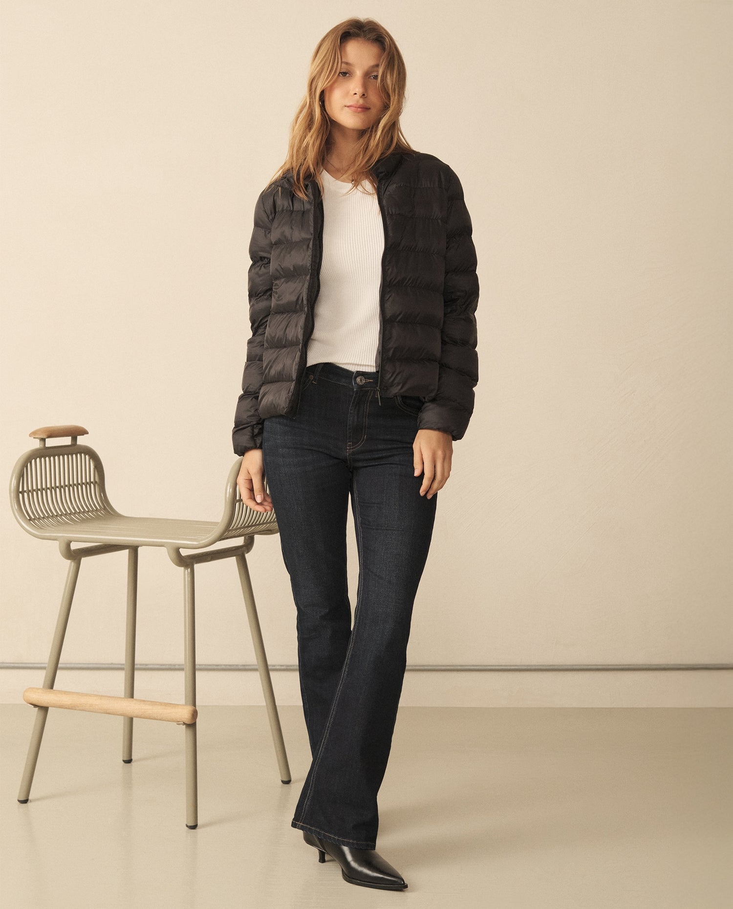Jean tono oscuro para mujer - Azul