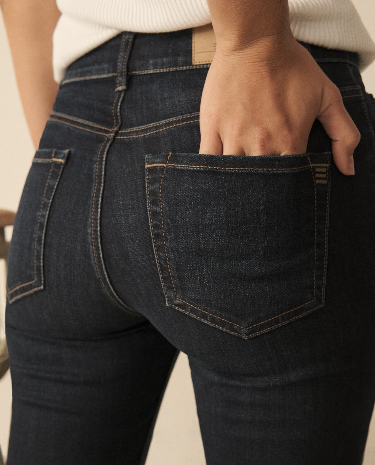 Jean tono oscuro para mujer - Azul