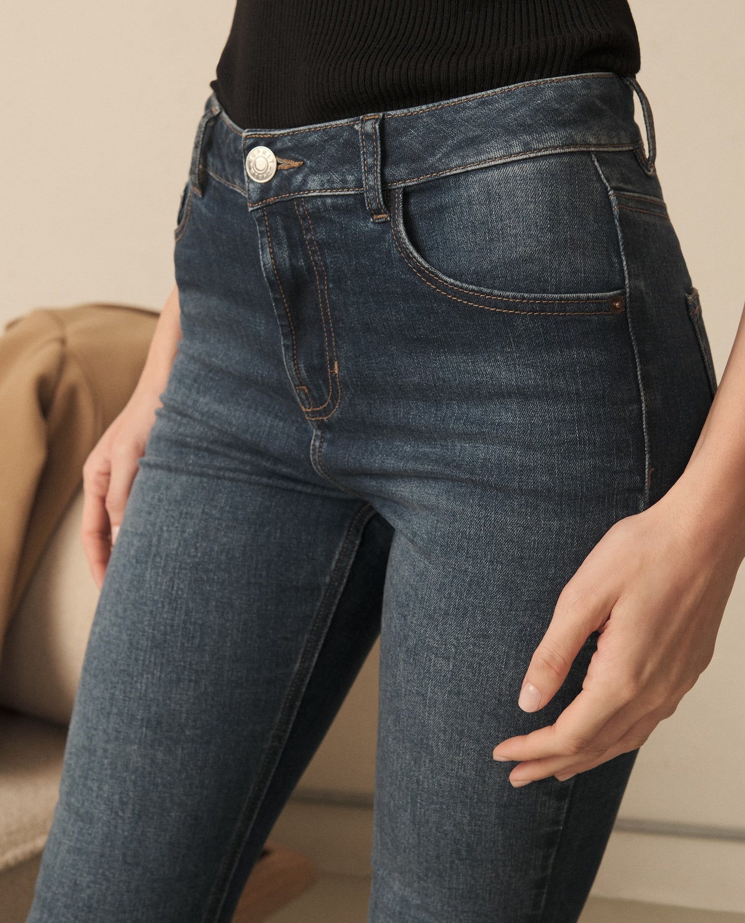 Jean Slim para mujer - Azul