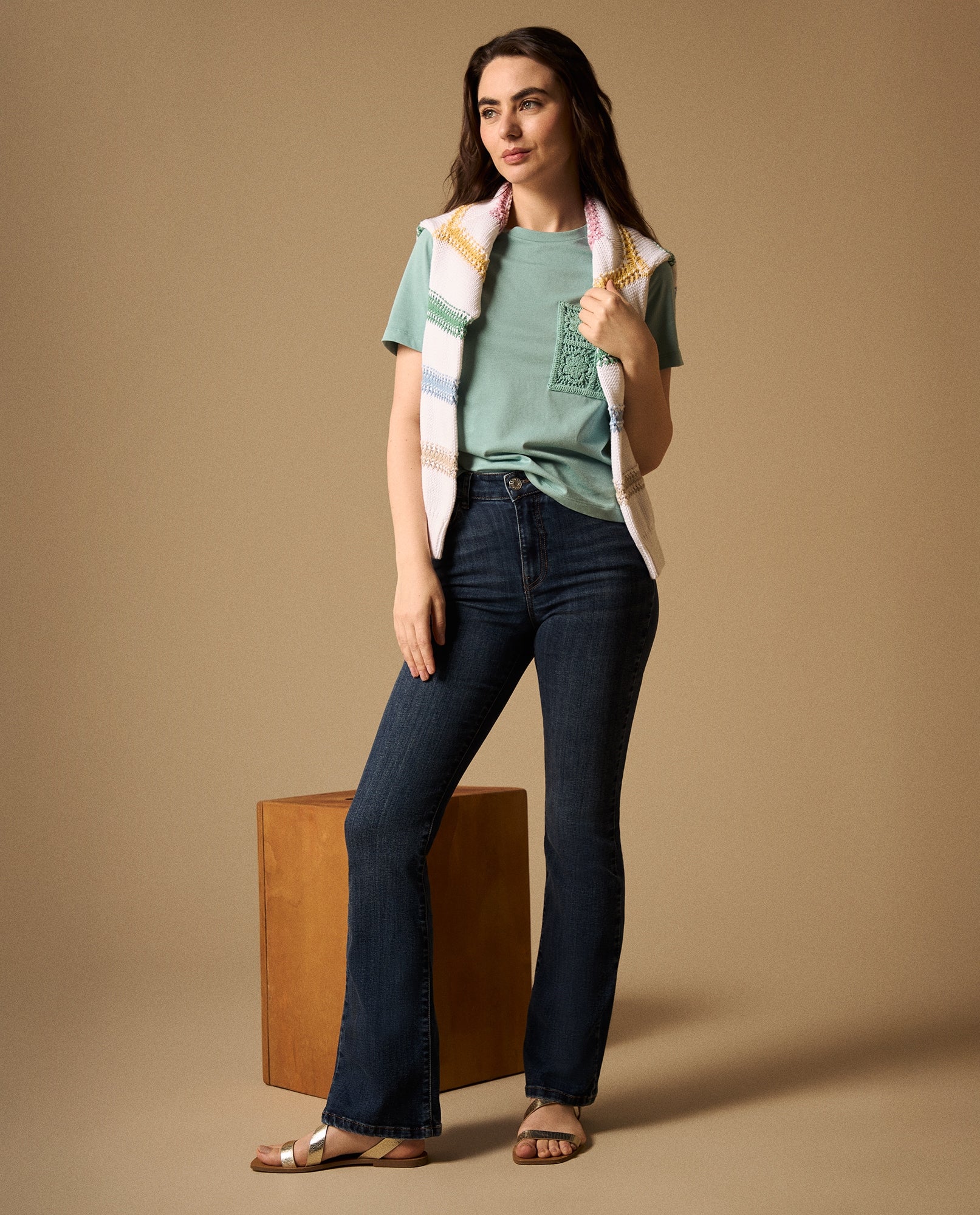 Jean Boot Cut Azul Oscuro Tiro Medio - Azul 34_179G001_AZU193933_0