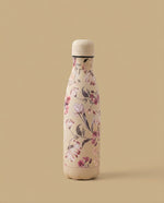 Termo en acero inoxidable con estampado floral - Beige