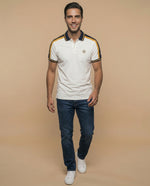 Polo fit ajustado logo bordado - Gris