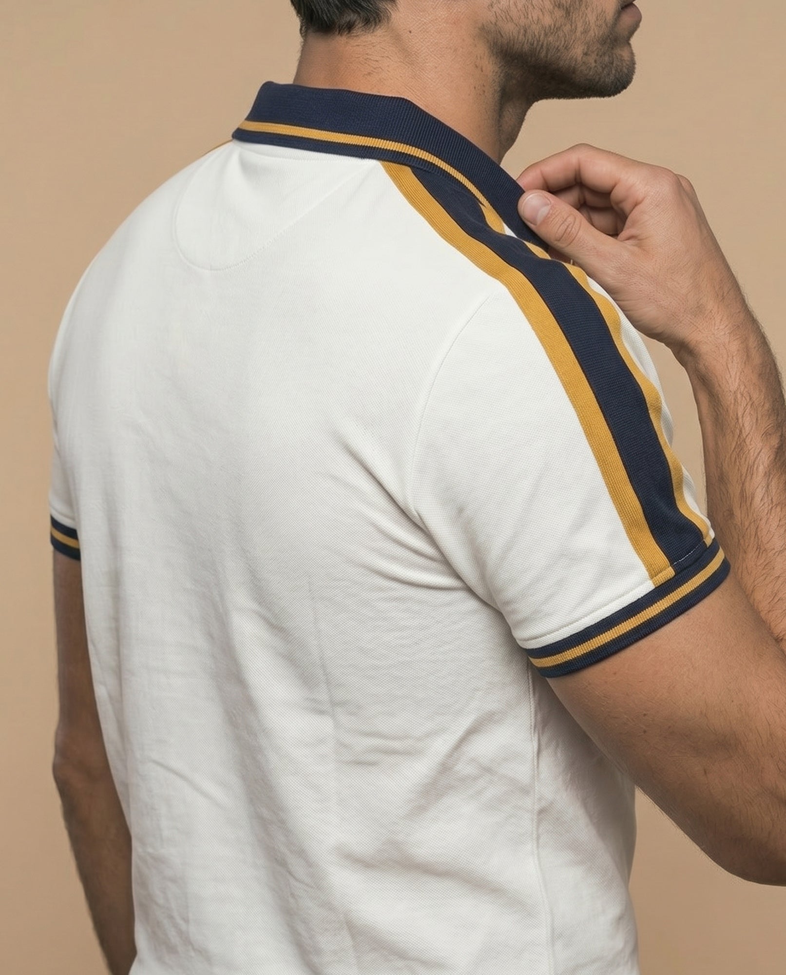 Polo fit ajustado logo bordado - Gris 34_305E352_GRI181110_6