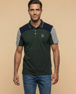 Polo fit ajustado logo estampado - Verde