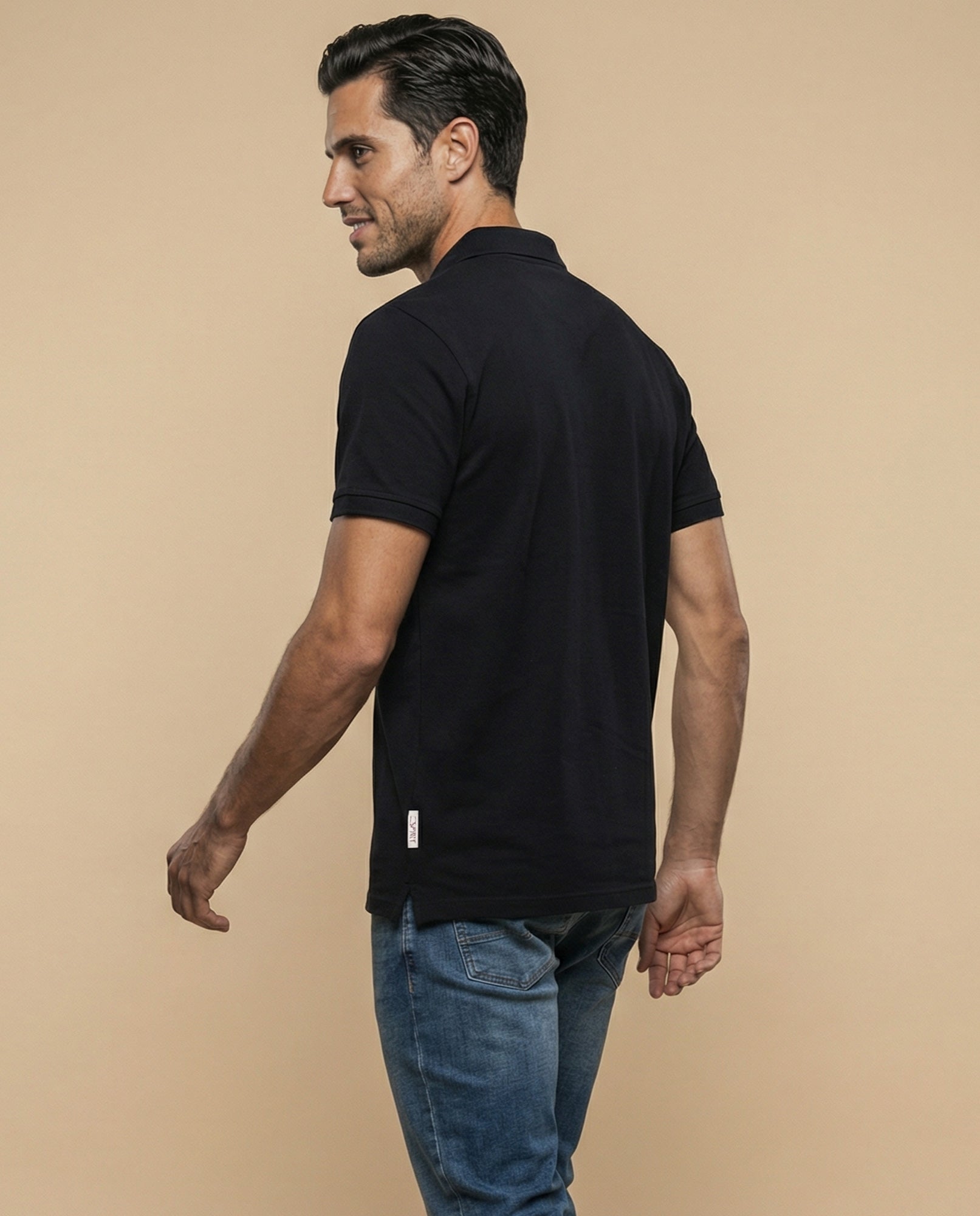 Polo regular logo estampado - Negro 34_305E379_NEG194004_4
