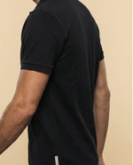 Polo regular logo estampado - Negro