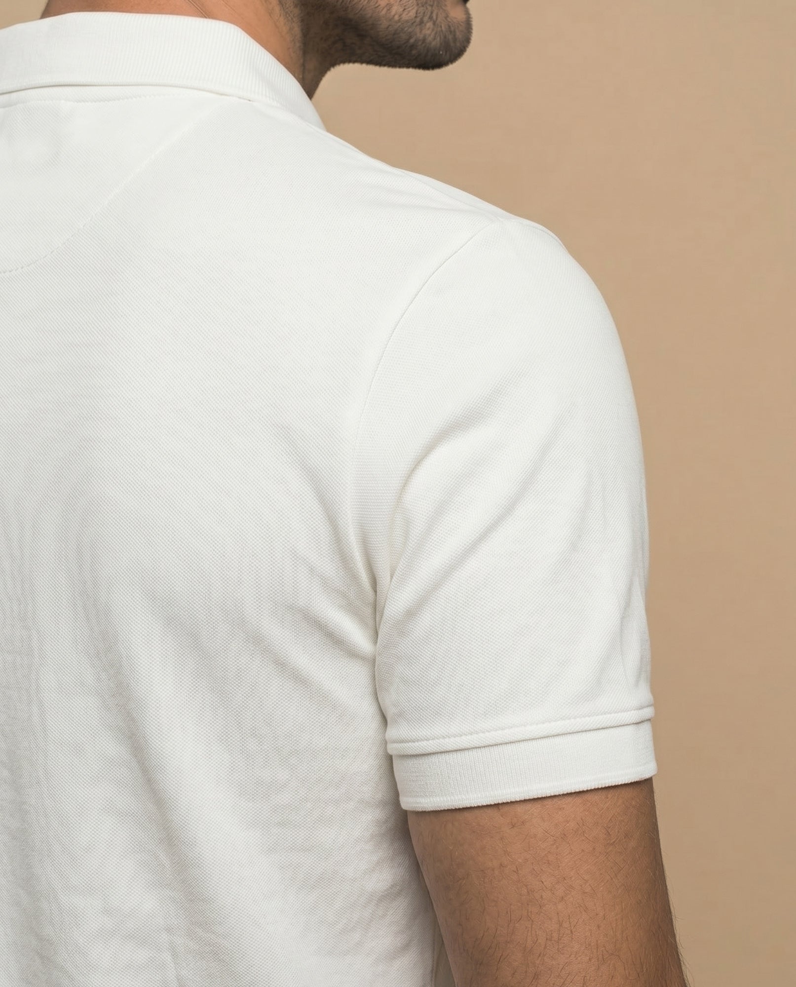 Polo manga corta con cuello camisero y ribete contrastante para hombre - Verde 34_305F317_VER144504_6