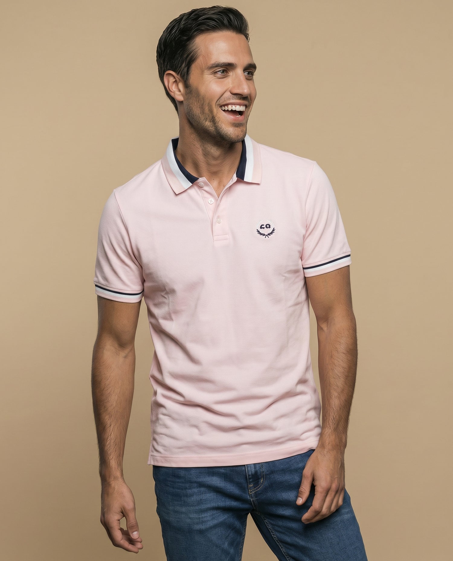 Camisa Polo 305F324 Hombre - Rosa