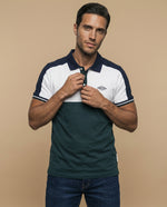 Polo Regular Hombre Cuadros - Verde