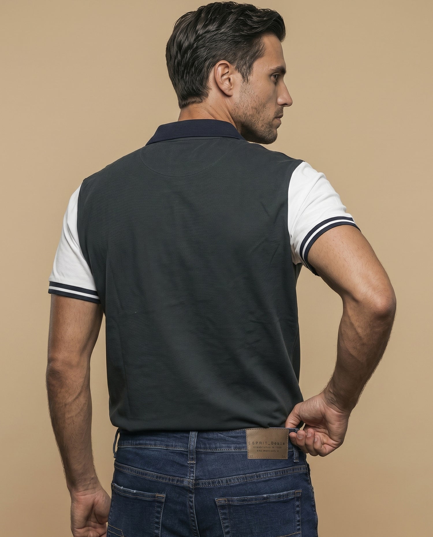 Polo Regular Hombre Cuadros - Verde