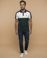 Polo Regular Hombre Cuadros - Verde