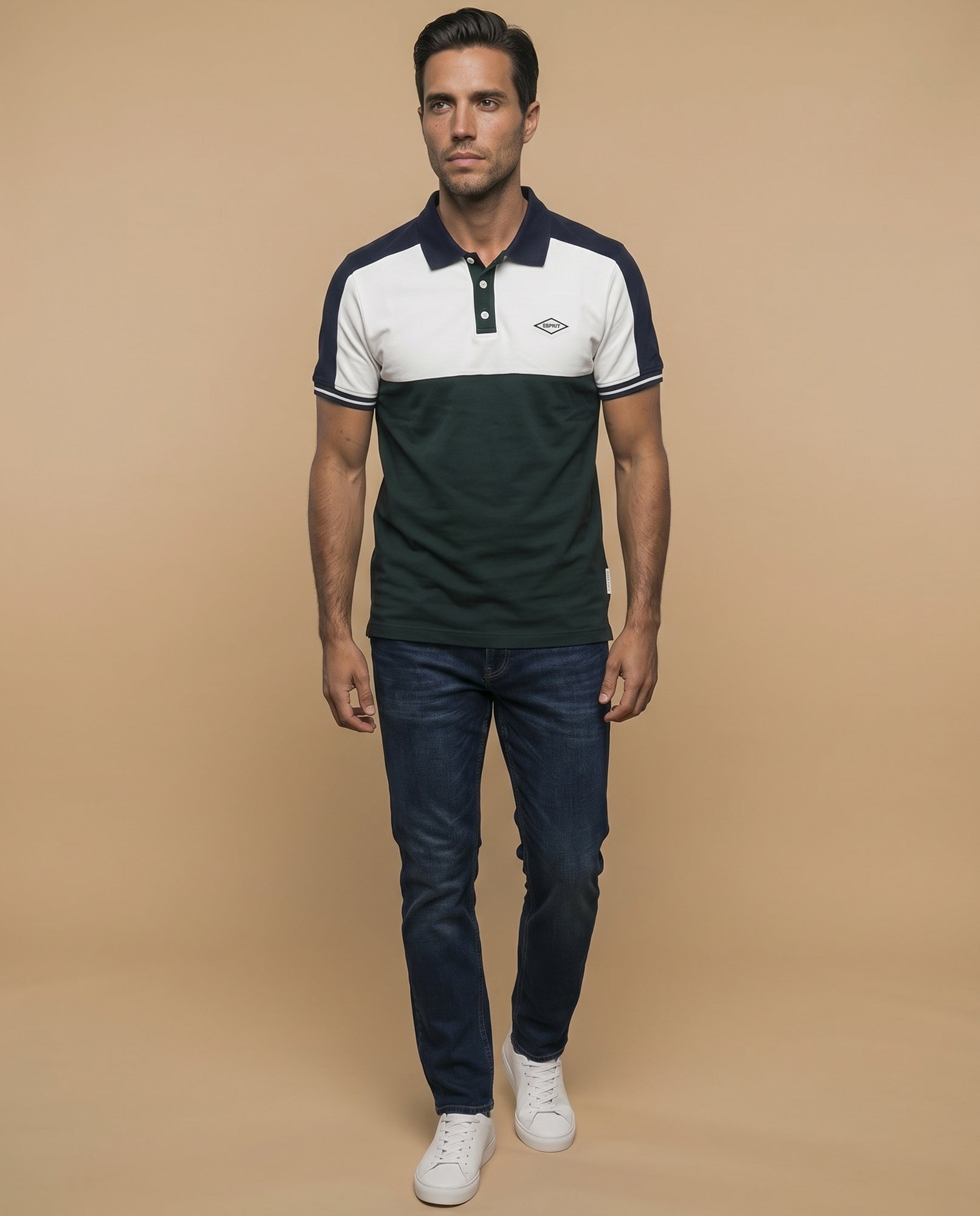 Polo Regular Hombre Cuadros - Verde 34_305F368_VER175923_5