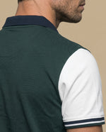 Polo Regular Hombre Cuadros - Verde