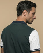 Polo Regular Hombre Cuadros - Verde