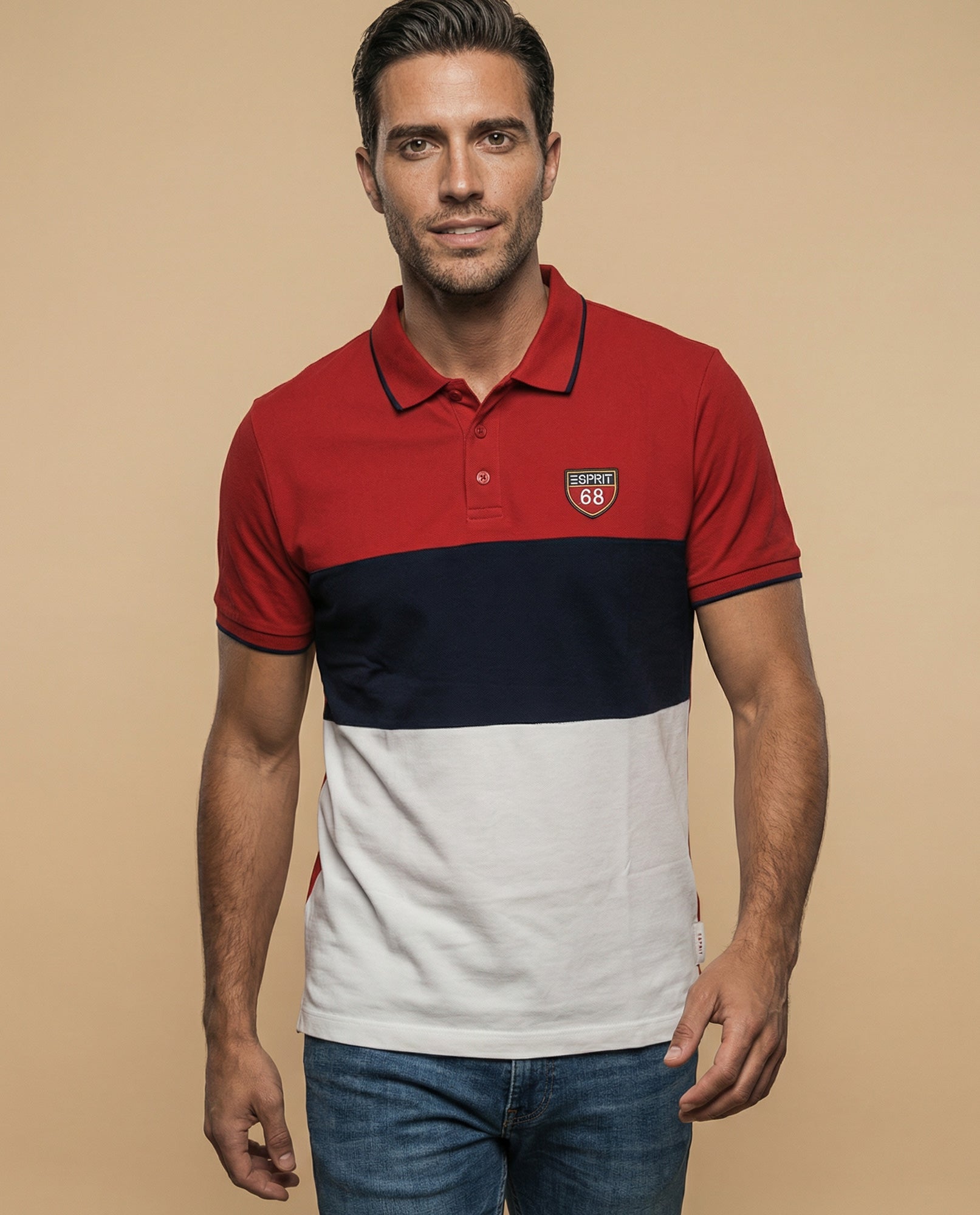 Polo Hombre Cuadros Regular - Rojo 34_305F371_ROJ171537_0