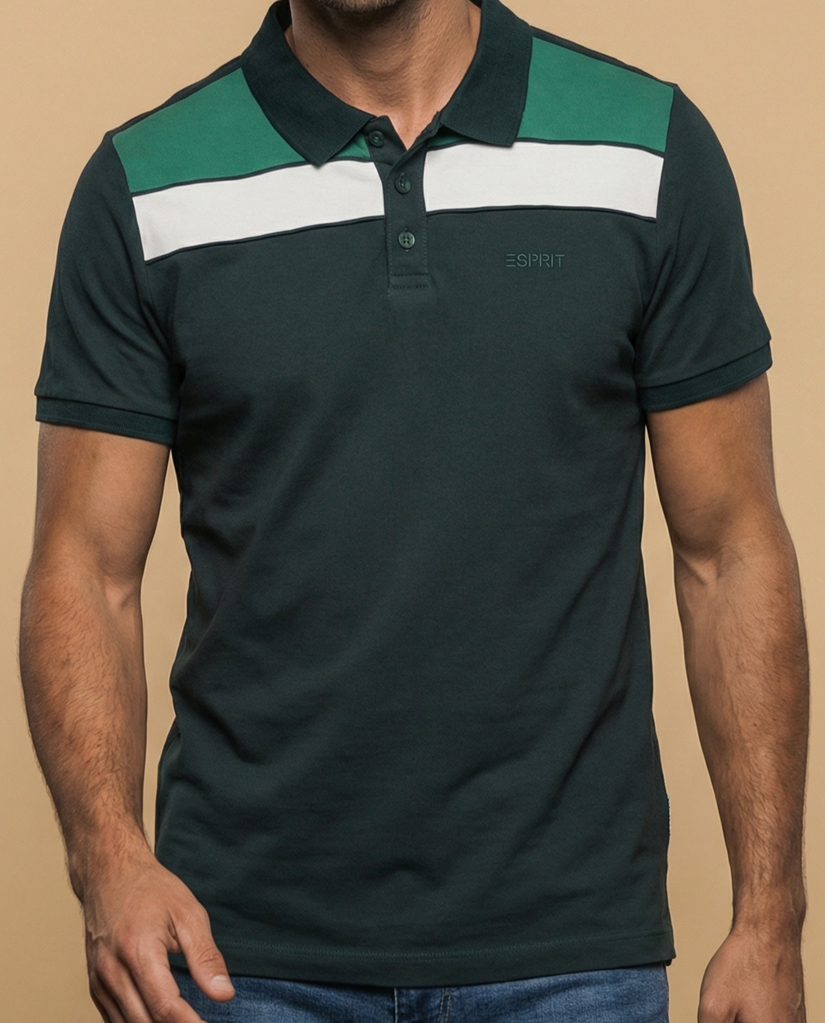Polo Regular Azul Marino - Verde 34_305F385_VER165820_3