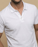 Polo manga corta con cuello clásico para hombre - Blanco